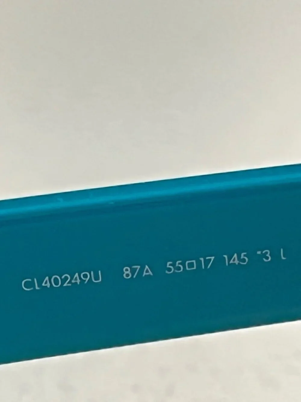 Celine Classic Rectangular Sunglasses CL40249U 87A Turquoise